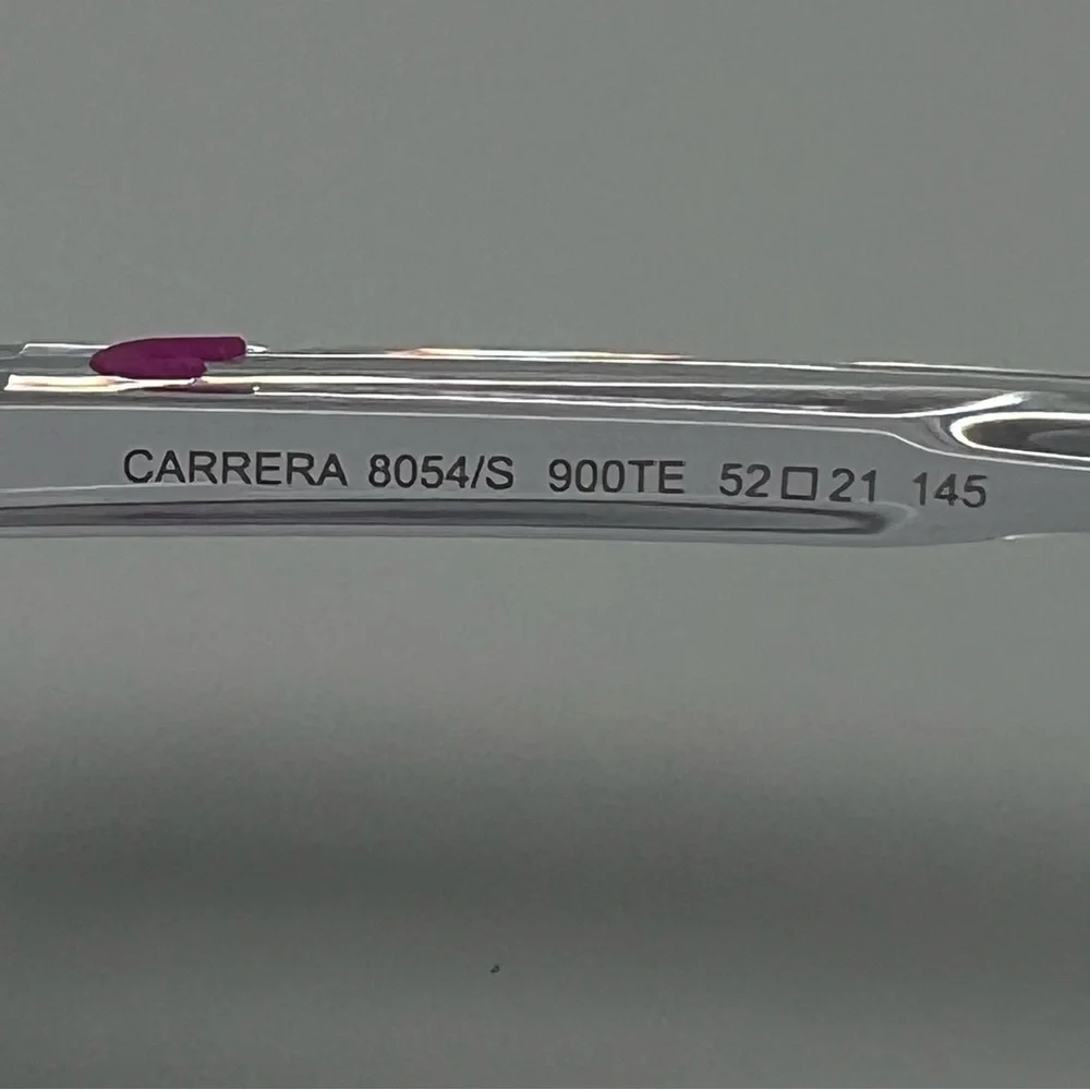 CARRERA 8054/900 Sunglasses Pink Arms NWOT UV Protection Cat 3 52mm Hard‎ Case